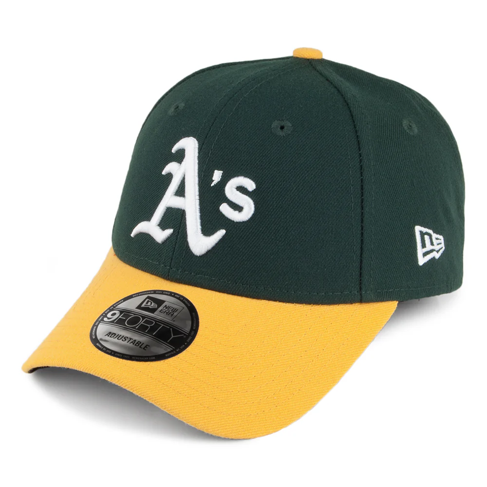 New Era 9FORTY Oakland Athletics Cap - League - Grün-Gelb