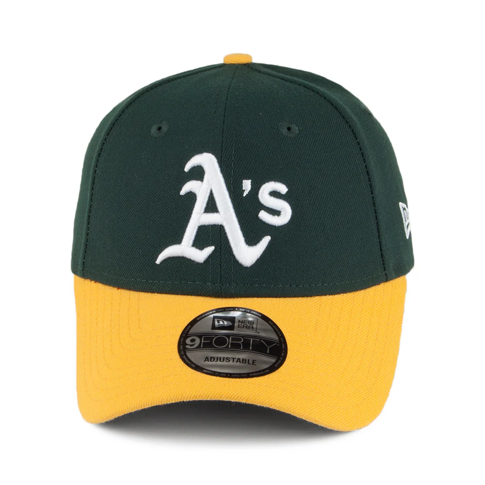 New Era 9FORTY Oakland Athletics Cap - League - Grün-Gelb - Image 2