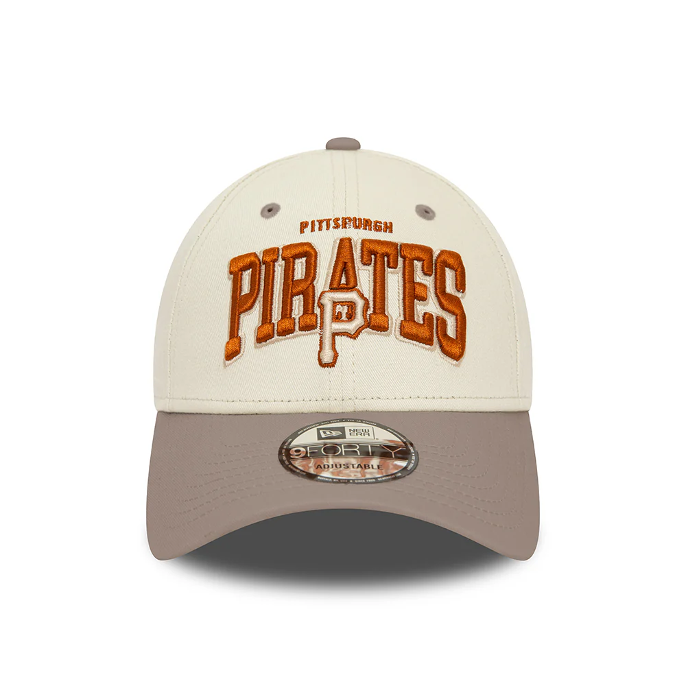 New Era 9FORTY Pittsburgh Pirates Baseball Cap - MLB White Crown - Elfenbein-Taupe - Image 2
