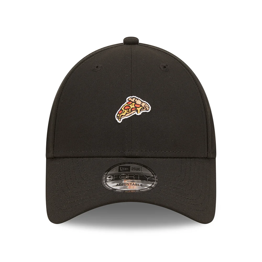 New Era 9FORTY Repreve Pizza Baseball Cap - NE Food Icon - Schwarz - Image 2
