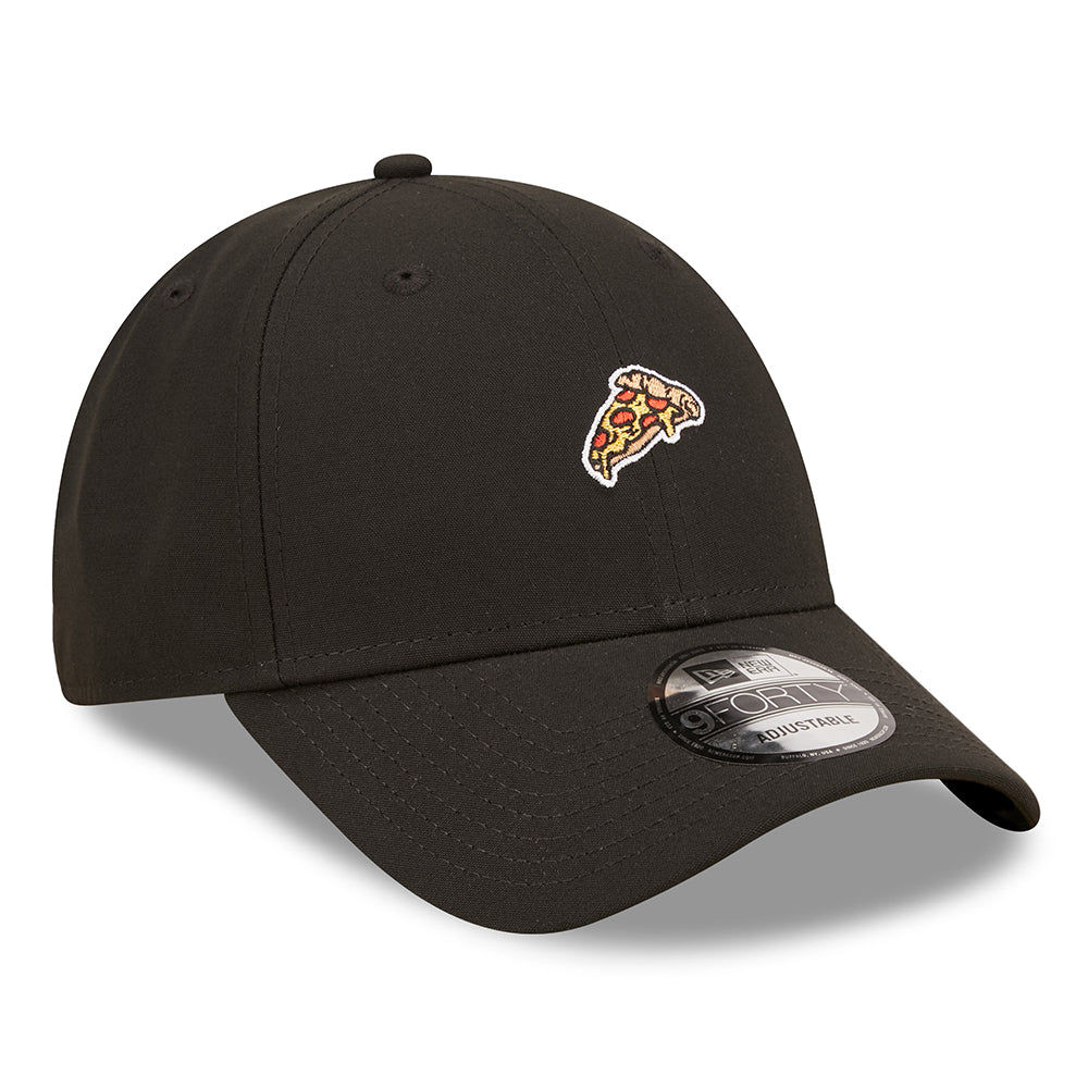 New Era 9FORTY Repreve Pizza Baseball Cap - NE Food Icon - Schwarz - Image 3