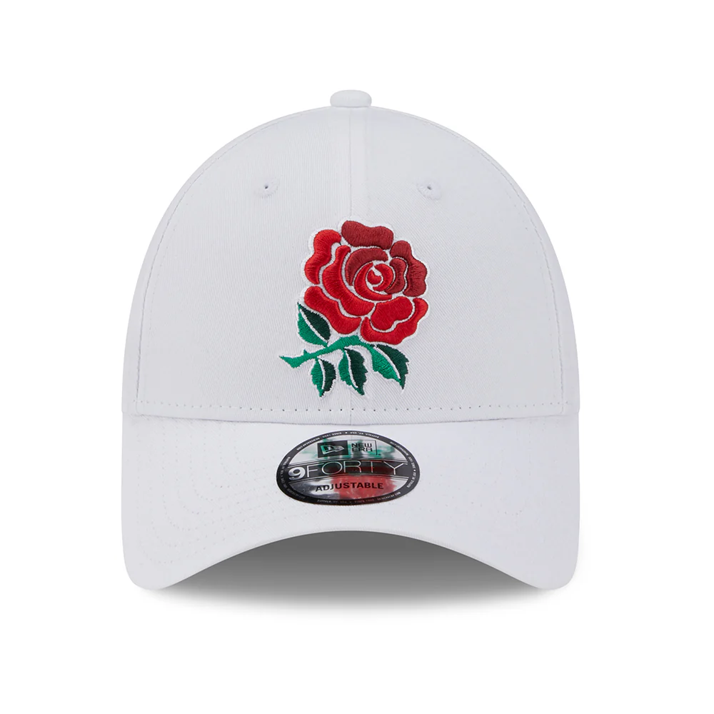 New Era 9FORTY Rugby Football Union Baseball Cap - Core - Weiß-Scharlachrot - Image 2
