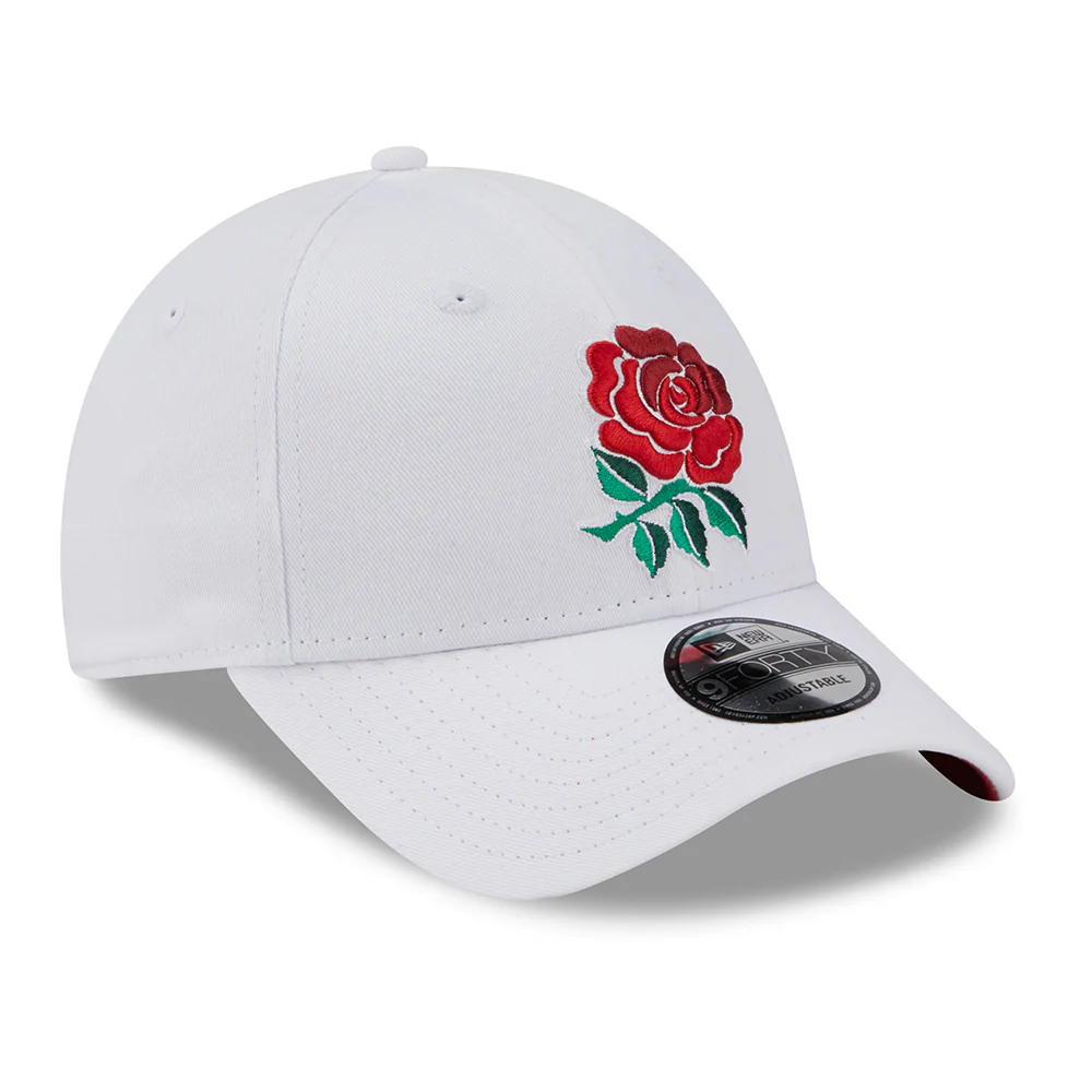 New Era 9FORTY Rugby Football Union Baseball Cap - Core - Weiß-Scharlachrot - Image 3