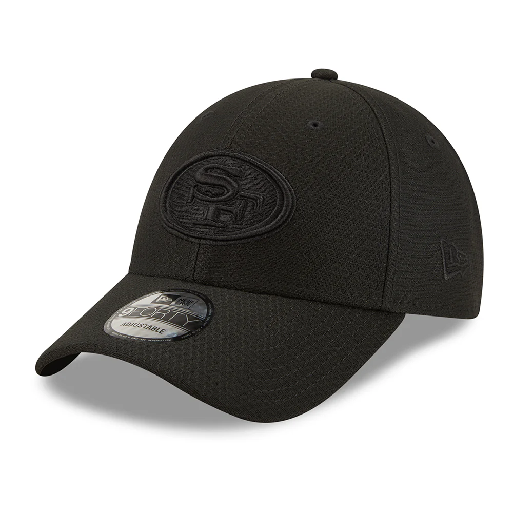 New Era 9FORTY San Francisco 49ers Baseball Cap - NFL Mono Team Colour - Schwarz