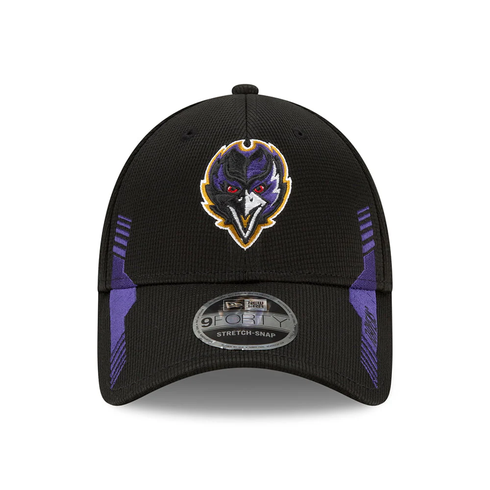 New Era 9FORTY Snap Baltimore Ravens Baseball Cap - NFL Sideline Home - Schwarz - Image 2