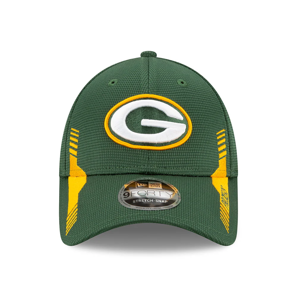 New Era 9FORTY Snap Green Bay Packers Baseball Cap - NFL Sideline Home - Grün-Gelb - Image 2
