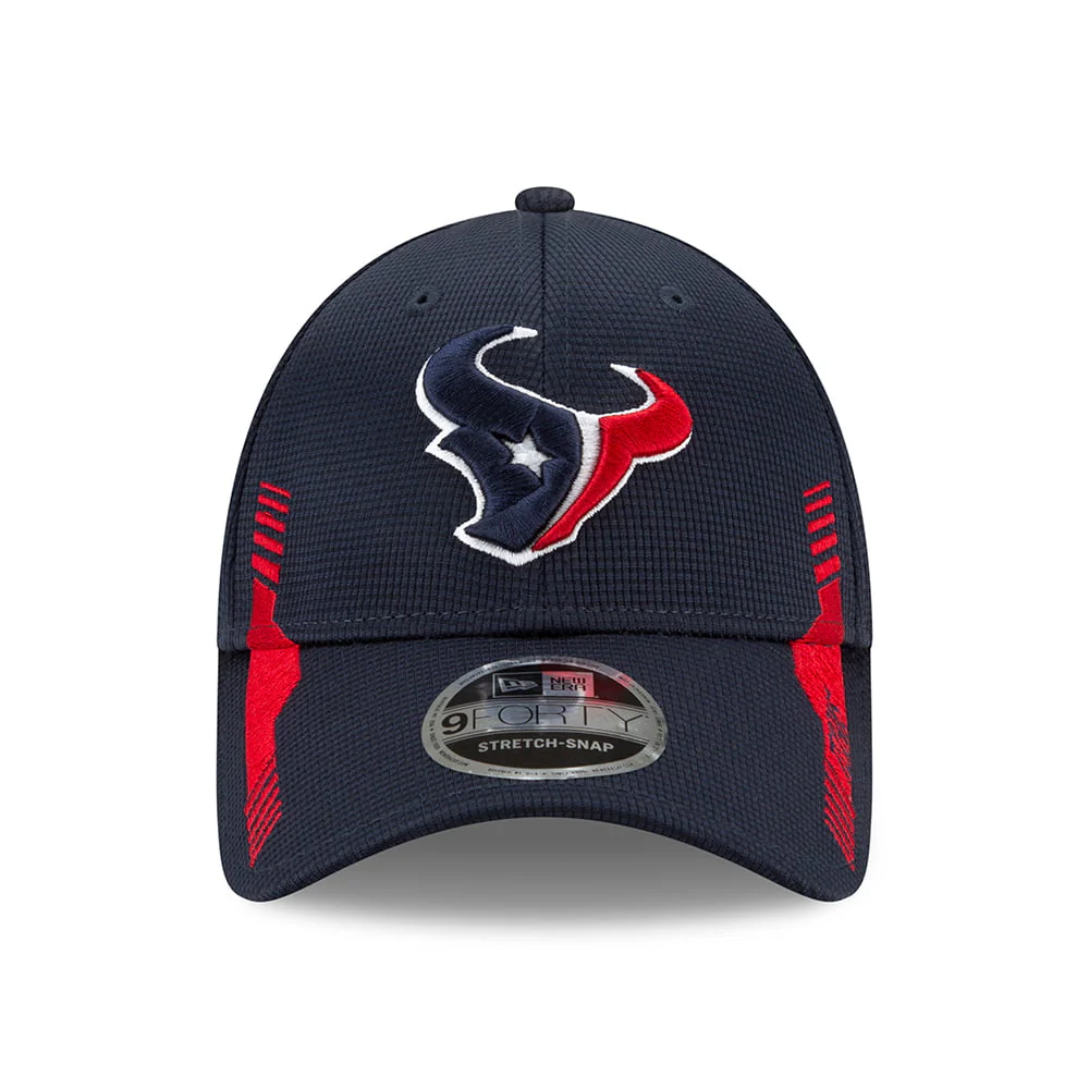 New Era 9FORTY Snap Houston Texans Baseball Cap - NFL Sideline Home - Blau-Rot - Image 2