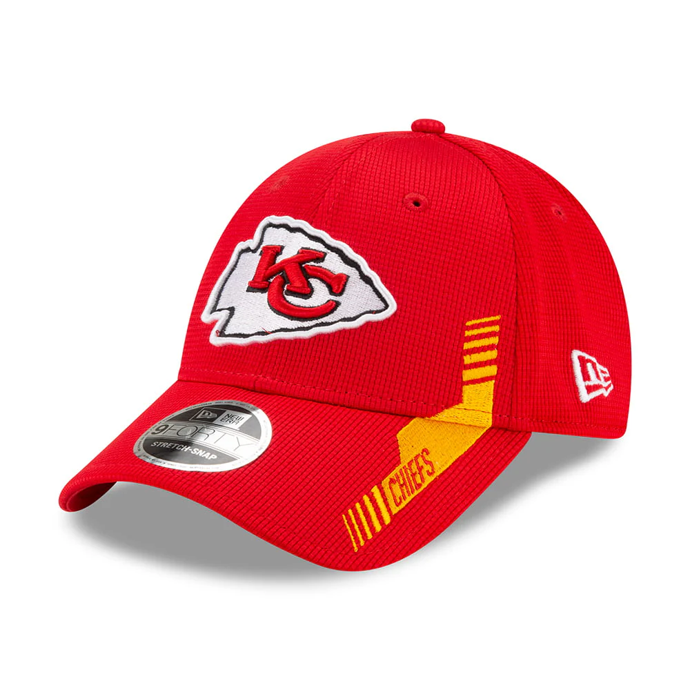 New Era 9FORTY Snap Kansas City Chiefs Baseball Cap - NFL Sideline Home - Rot-Gold