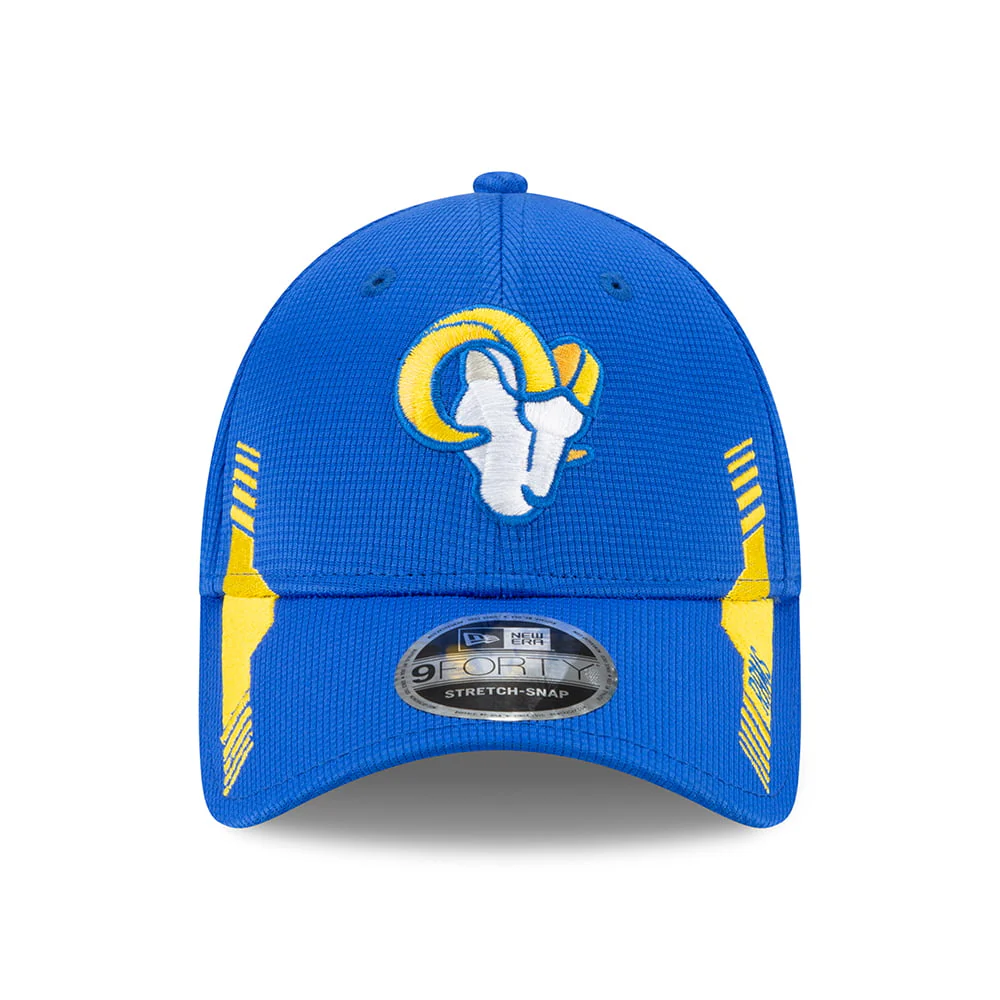 New Era 9FORTY Snap Los Angeles Rams Baseball Cap - NFL Sideline Home - Königsblau-Gold - Image 2