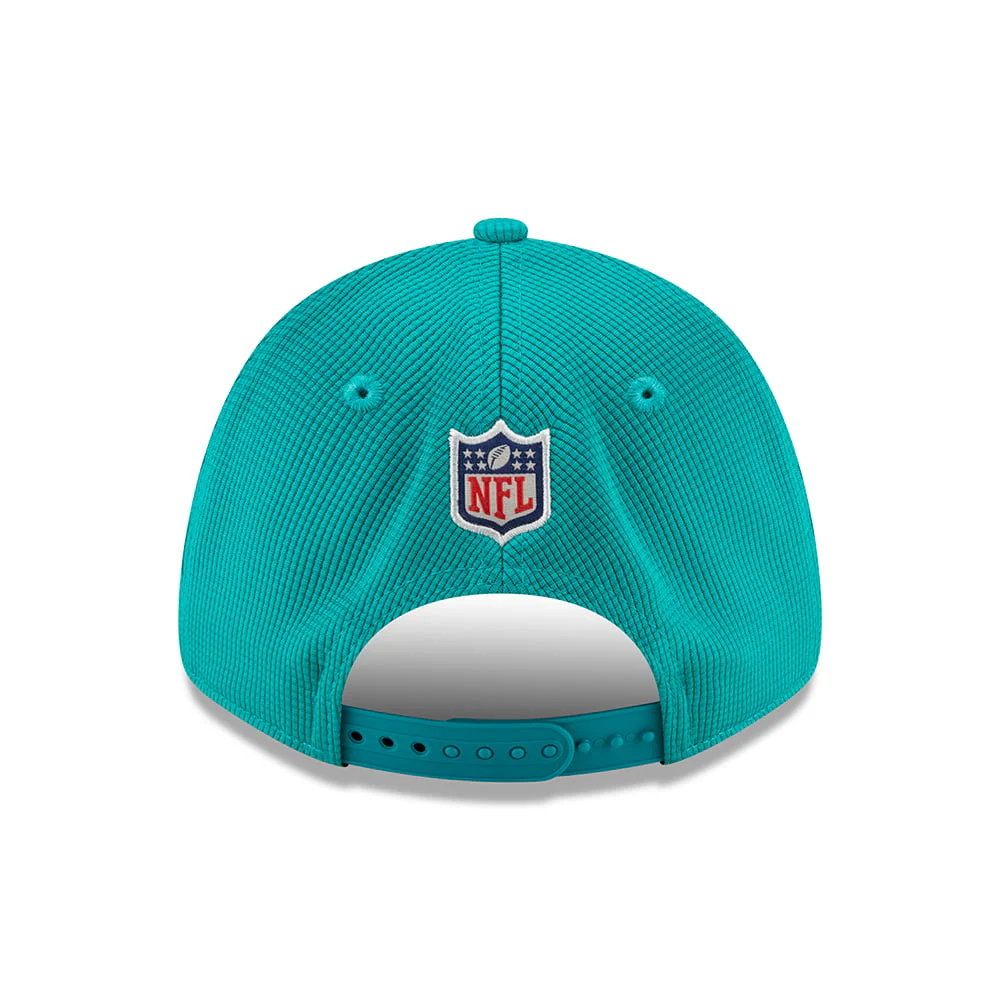 New Era 9FORTY Snap Miami Dolphins Baseball Cap - NFL Sideline Home - Petrol-Orange - Image 4