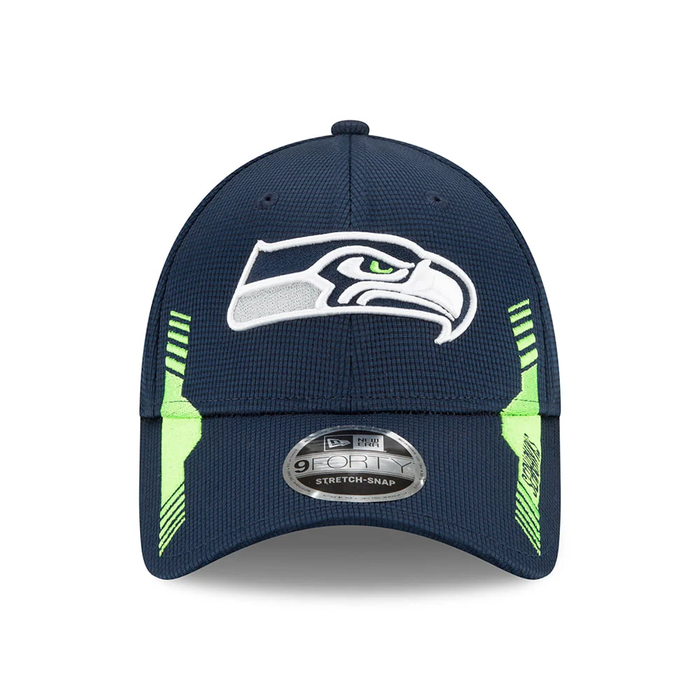 New Era 9FORTY Snap Seattle Seahawks Baseball Cap - NFL Sideline Home - Blau-Grün - Image 2