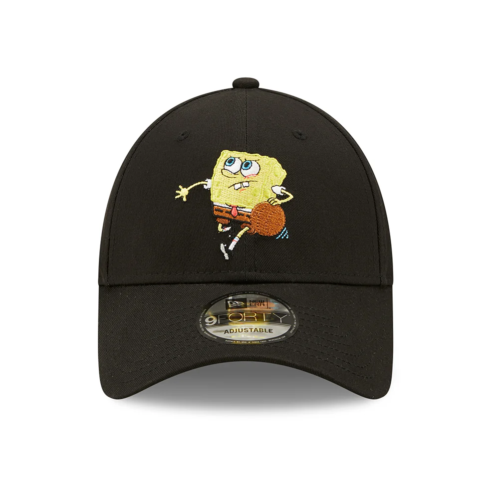 New Era 9FORTY SpongeBob Schwammkopf Baseball Cap - Sporty Sponge - Schwarz - Image 2