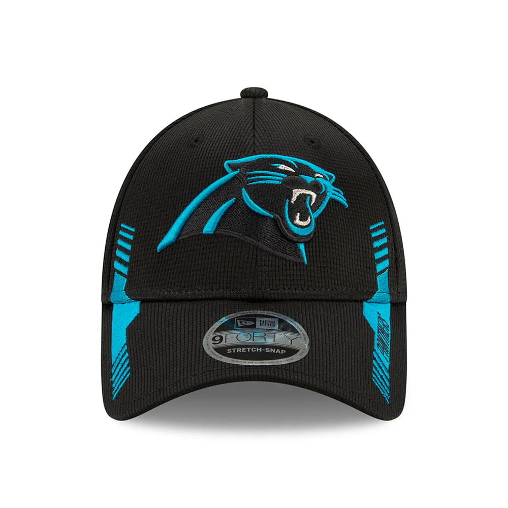 New Era 9FORTY Stretch Snap Carolina Panthers Baseball Cap - NFL Sideline Home - Schwarz-Blau - Image 2