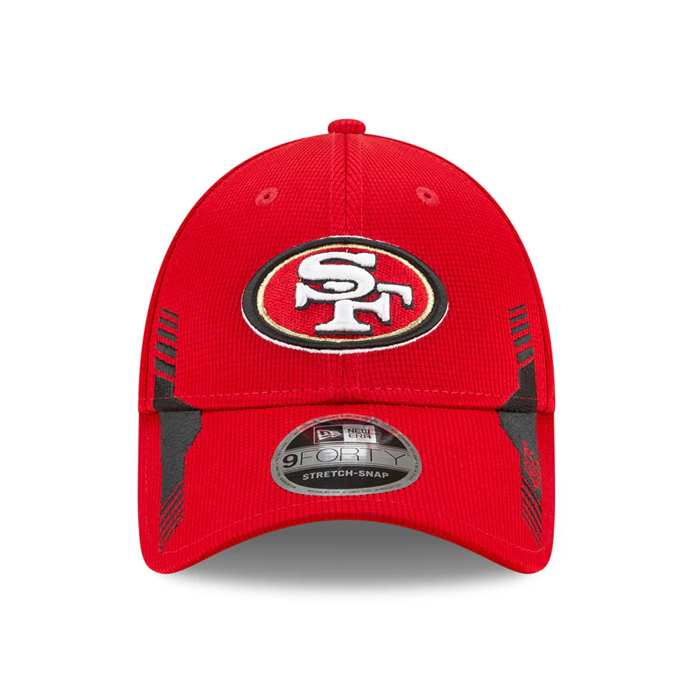 New Era 9FORTY Stretch Snap San Francisco 49ers Baseball Cap - NFL Sideline Home - Rot-Schwarz - Image 2