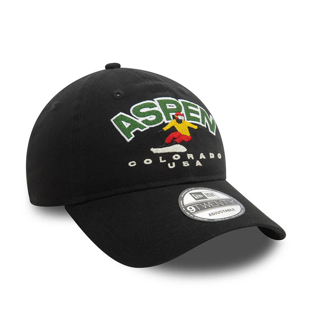 New Era 9TWENTY Aspen Baseball Cap - Washed Ski - Schwarz - Image 3