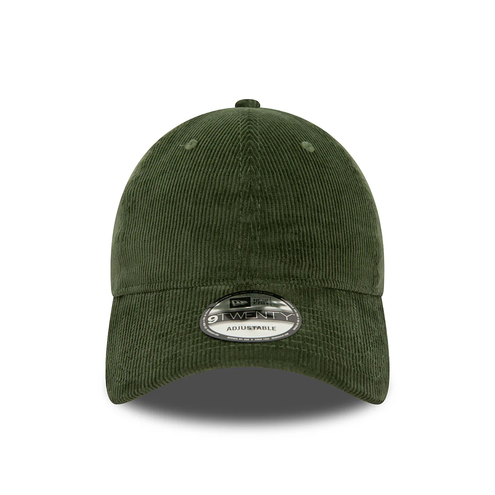 New Era 9TWENTY Baseball Cap - NE Cord - Dunkelgrün - Image 2