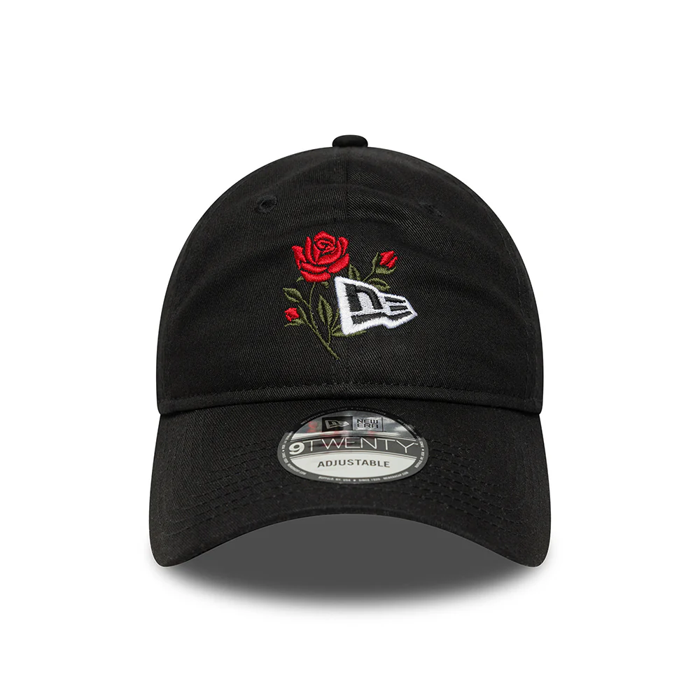 New Era 9TWENTY Baseball Cap - NE Rose Icon - Schwarz - Image 2