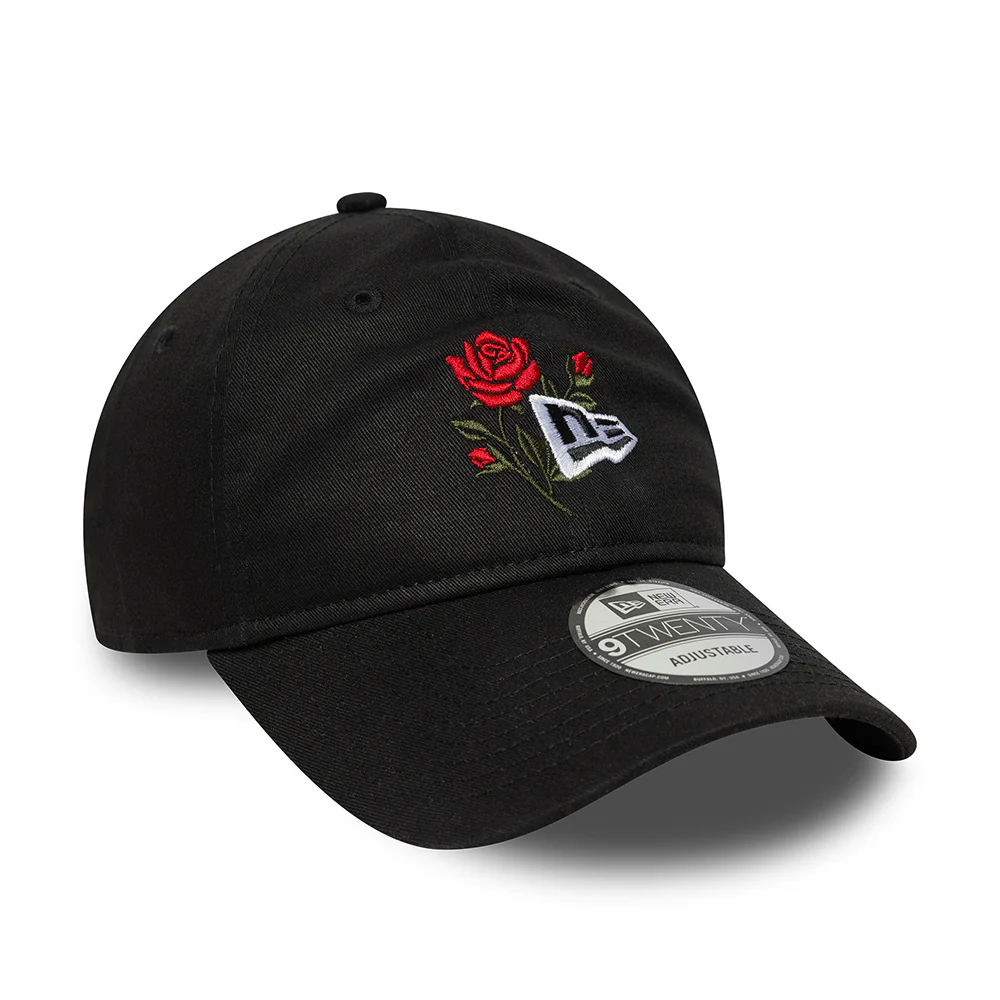 New Era 9TWENTY Baseball Cap - NE Rose Icon - Schwarz - Image 3