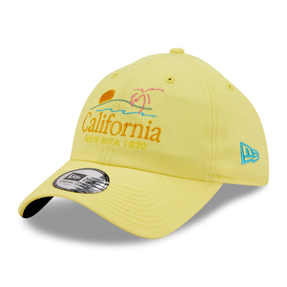 New Era 9TWENTY California Baseball Cap - Script Casual Classic - Gelb
