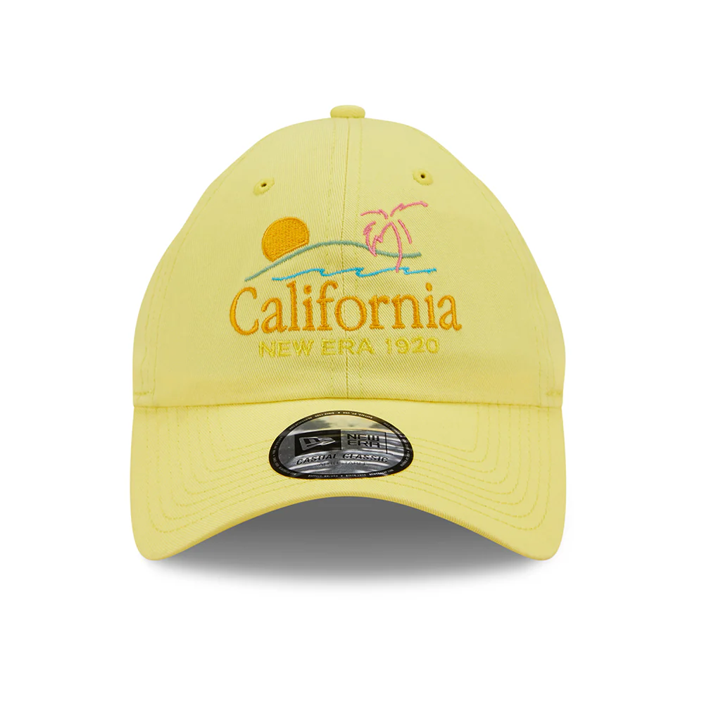 New Era 9TWENTY California Baseball Cap - Script Casual Classic - Gelb - Image 2