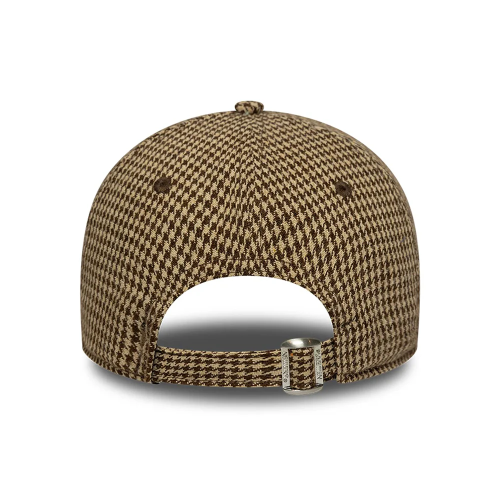 New Era 9TWENTY L.A. Dodgers Baseball Cap - MLB Hountstooth - Beige-Braun - Image 4