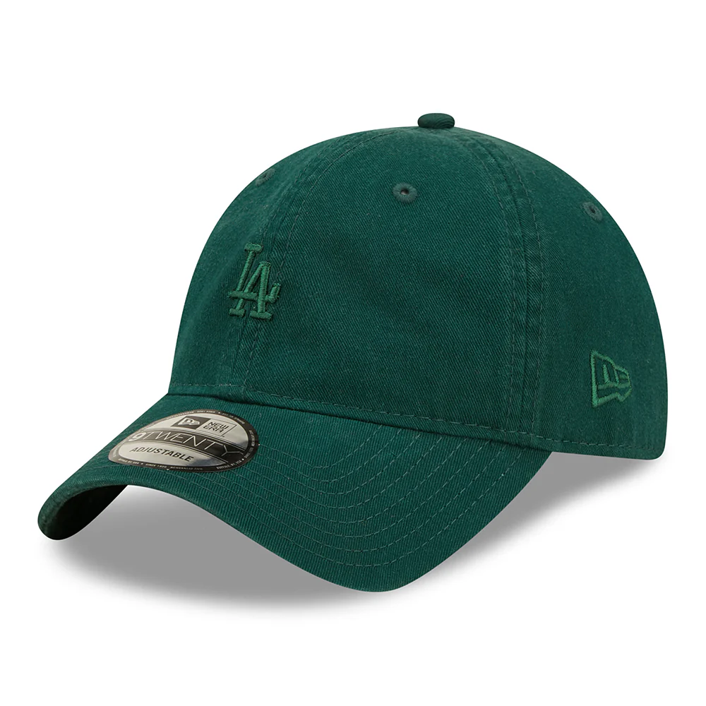 New Era 9TWENTY L.A. Dodgers Baseball Cap - MLB Mini Logo - Dunkelgrün