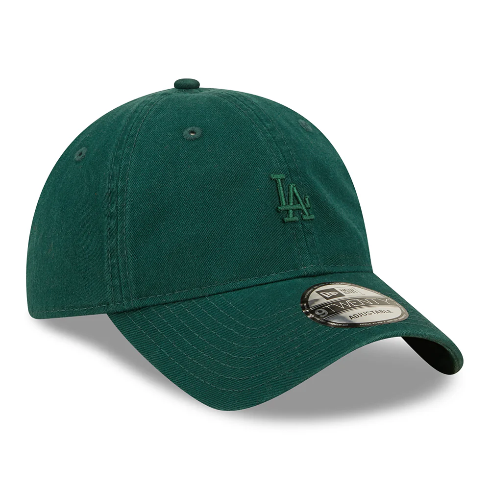 New Era 9TWENTY L.A. Dodgers Baseball Cap - MLB Mini Logo - Dunkelgrün - Image 3