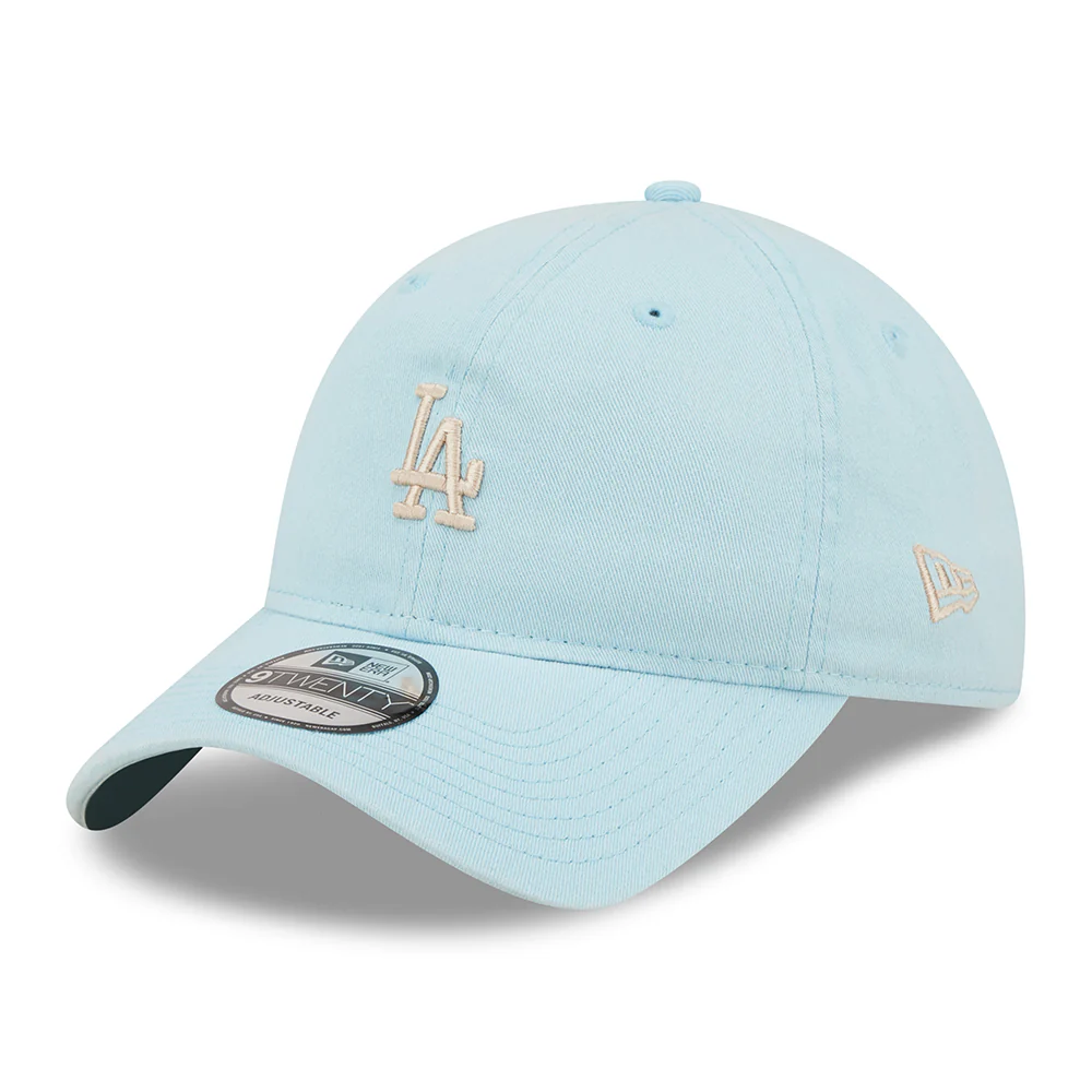 New Era 9TWENTY L.A. Dodgers Baseball Cap - MLB Mini Logo - Hellblau-Weiß
