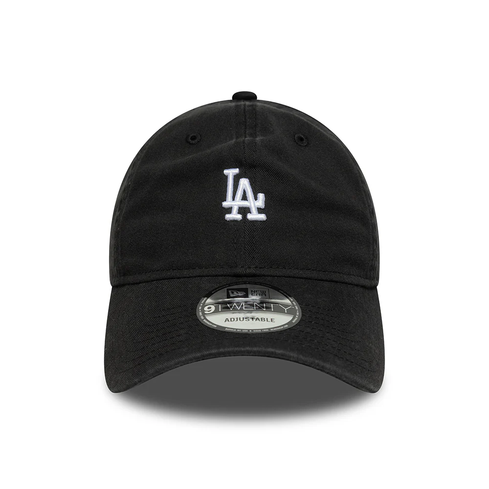 New Era 9TWENTY L.A. Dodgers Baseball Cap - MLB Mini Washed - Schwarz-Weiß - Image 2