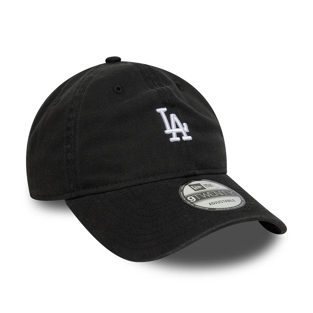 New Era 9TWENTY L.A. Dodgers Baseball Cap - MLB Mini Washed - Schwarz-Weiß - Image 3