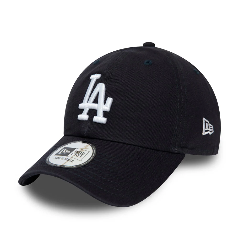 New Era 9TWENTY L.A. Dodgers Baseball Cap MLB Washed Casual Classic - Marineblau
