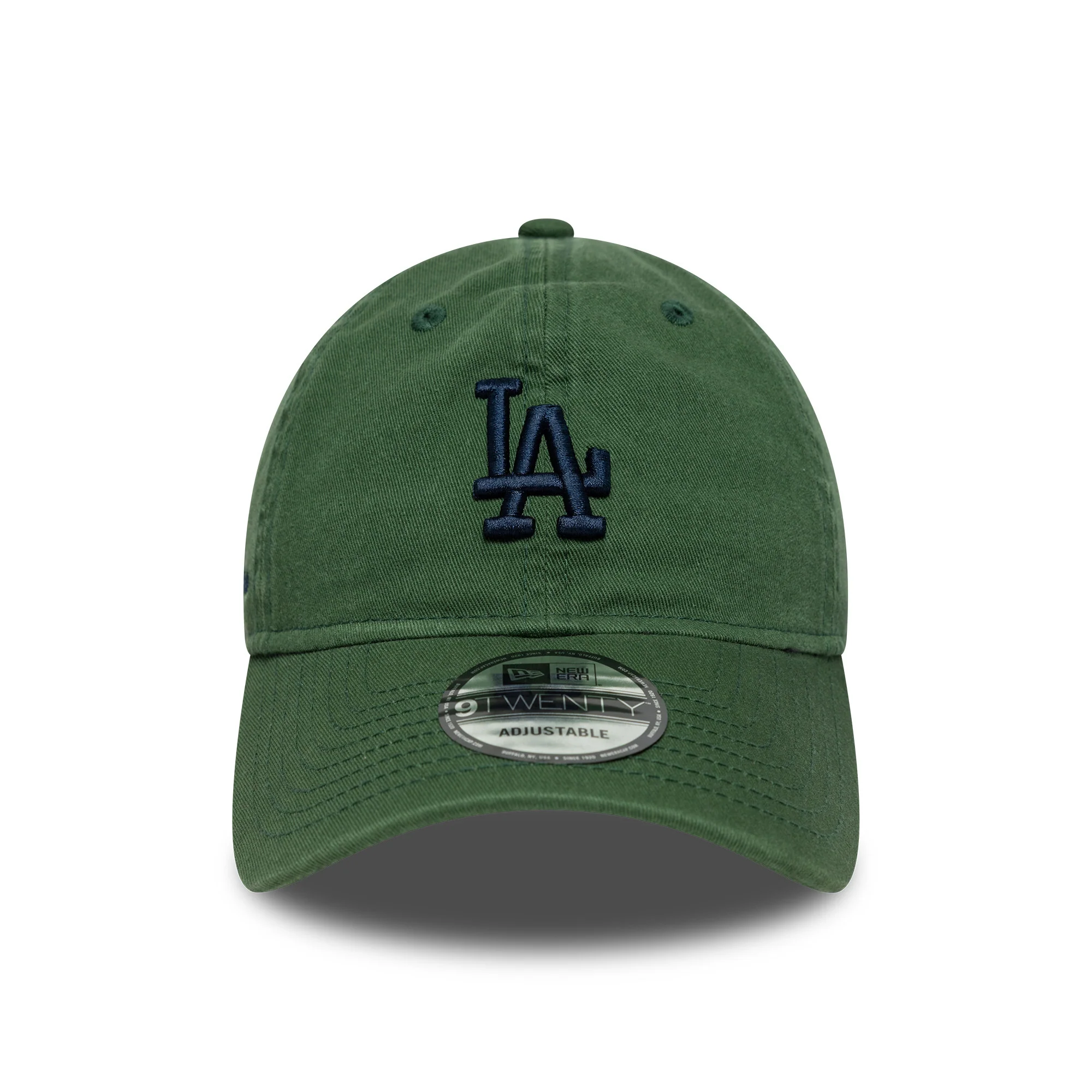 New Era 9TWENTY L.A. Dodgers Baseball Cap - MLB Washed Script - Grün-Marineblau - Image 2