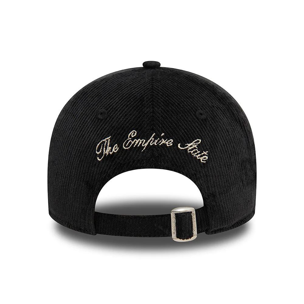 New Era 9TWENTY New York Baseball Cap - NE Cord - Schwarz - Image 4