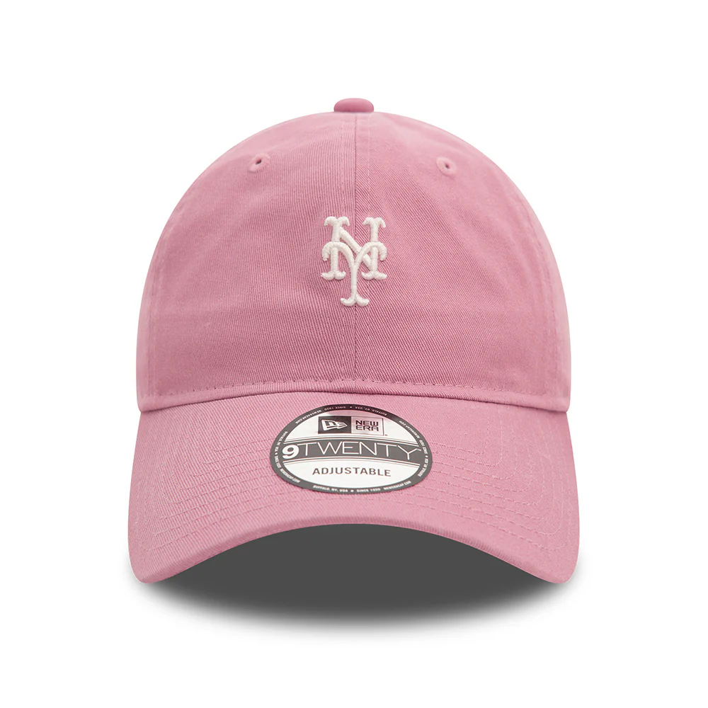 New Era 9TWENTY New York Mets Baseball Cap - MLB Mini Washed - Dunkelrosa - Image 2