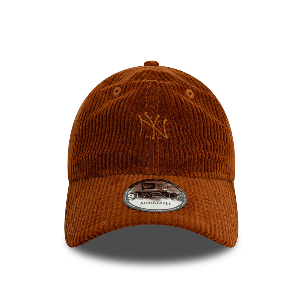 New Era 9TWENTY New York Yankees Baseball Cap - MLB Cord - Braun - Image 2