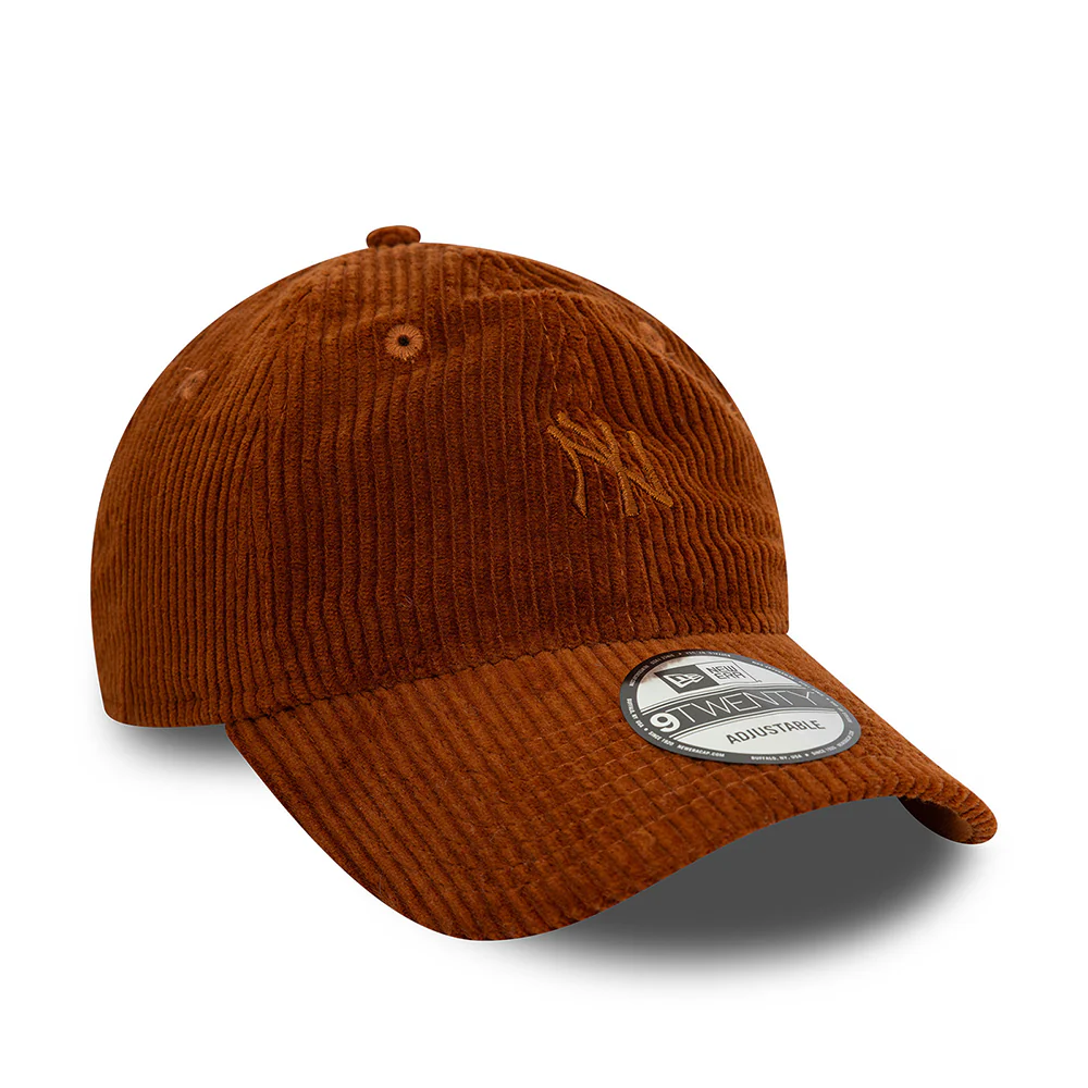 New Era 9TWENTY New York Yankees Baseball Cap - MLB Cord - Braun - Image 3
