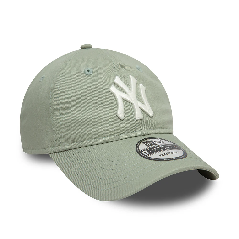 New Era 9TWENTY New York Yankees Baseball Cap - MLB League Casual - Salbeigrün-Cremeweiß - Image 3