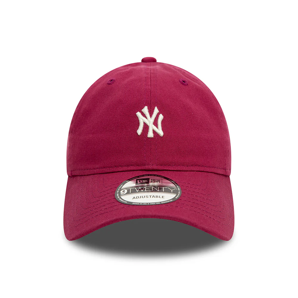 New Era 9TWENTY New York Yankees Baseball Cap - MLB Mini Washed - Kirschrot - Image 2