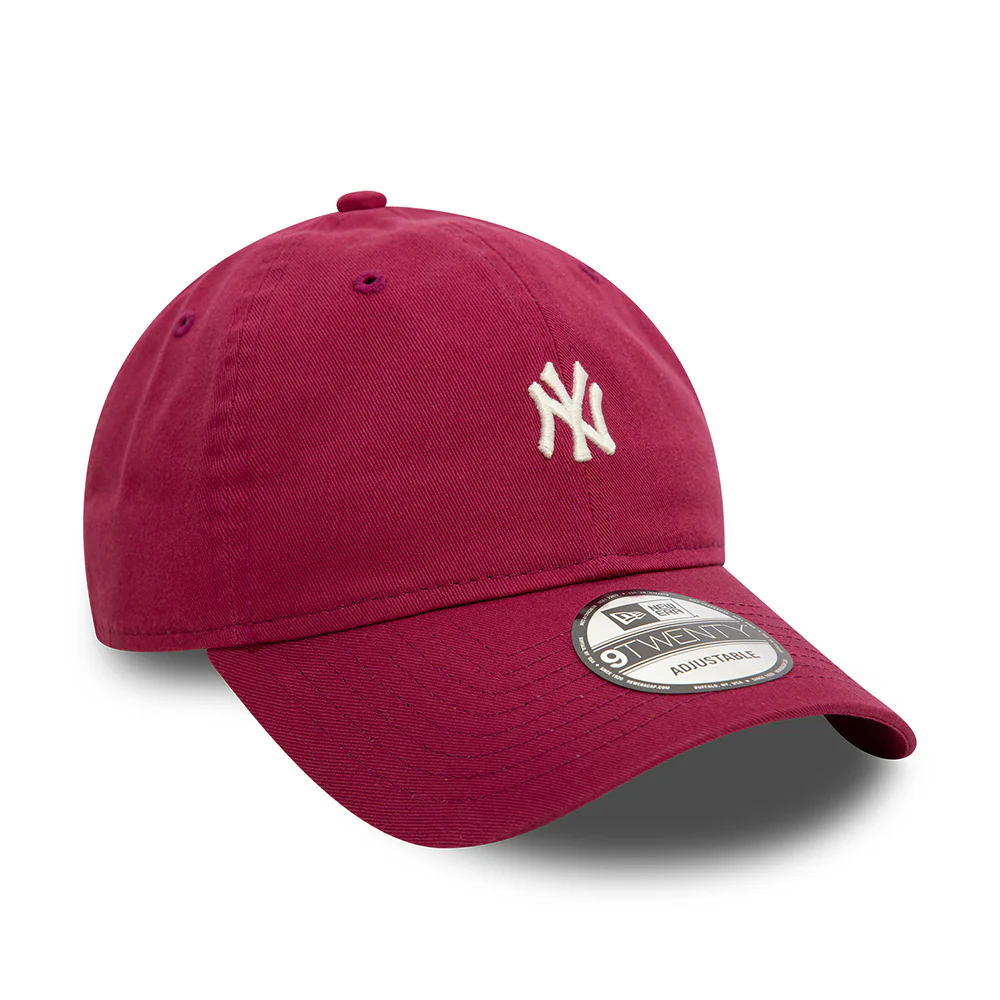 New Era 9TWENTY New York Yankees Baseball Cap - MLB Mini Washed - Kirschrot - Image 3