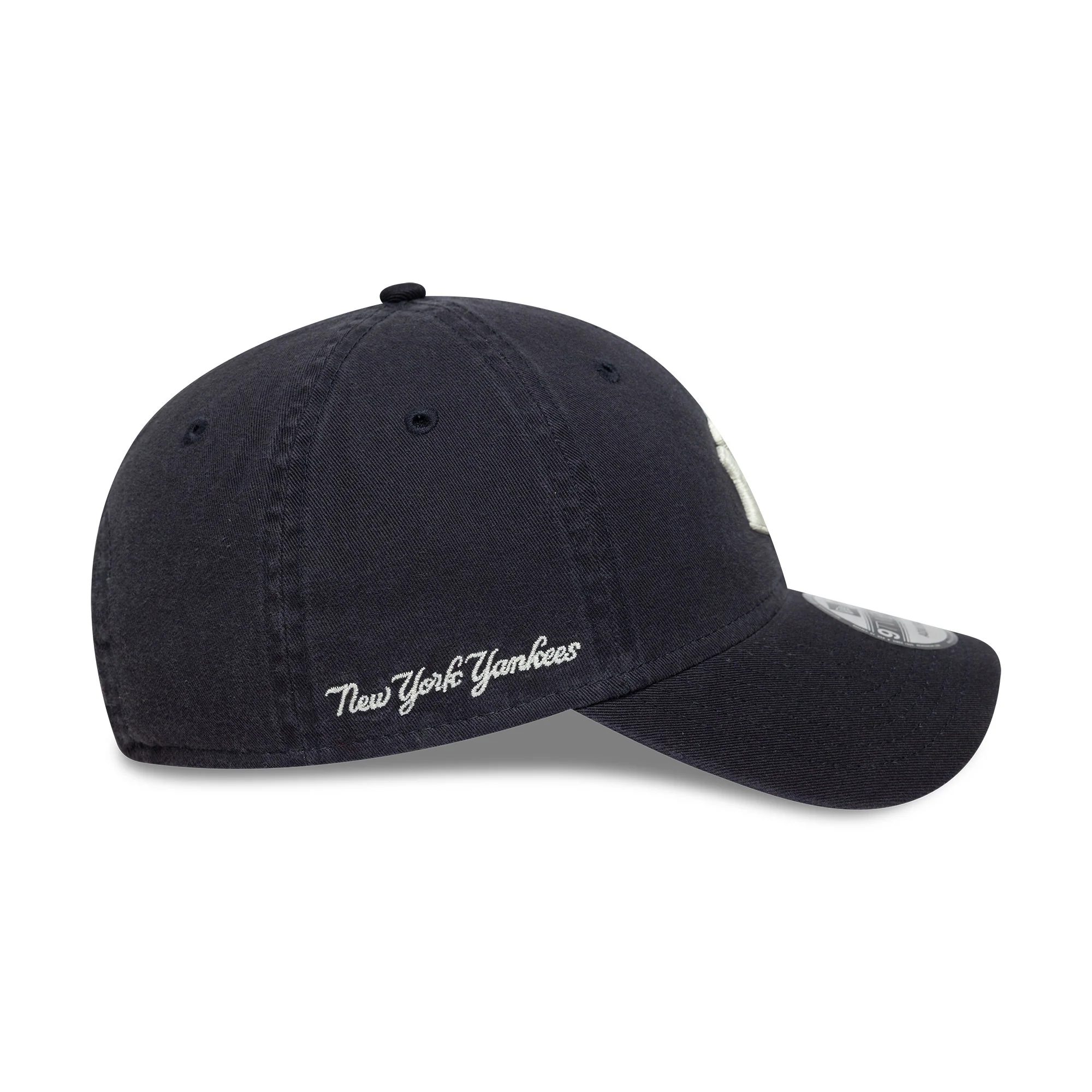 New Era 9TWENTY New York Yankees Baseball Cap - MLB Washed Script - Marineblau-Weiß - Image 4