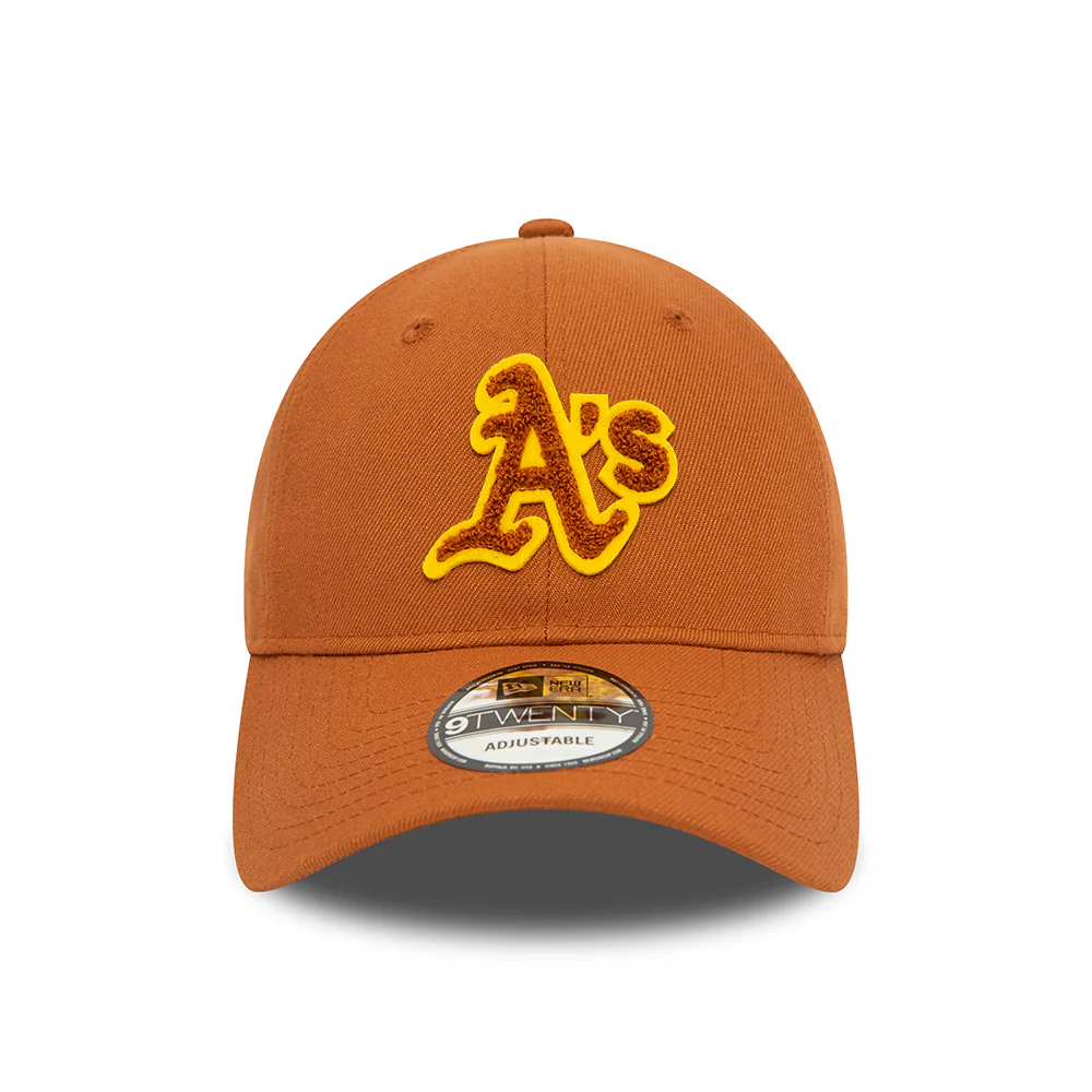 New Era 9TWENTY Oakland Athletics Baseball Cap - MLB Boucle - Toffee-Gelb - Image 2