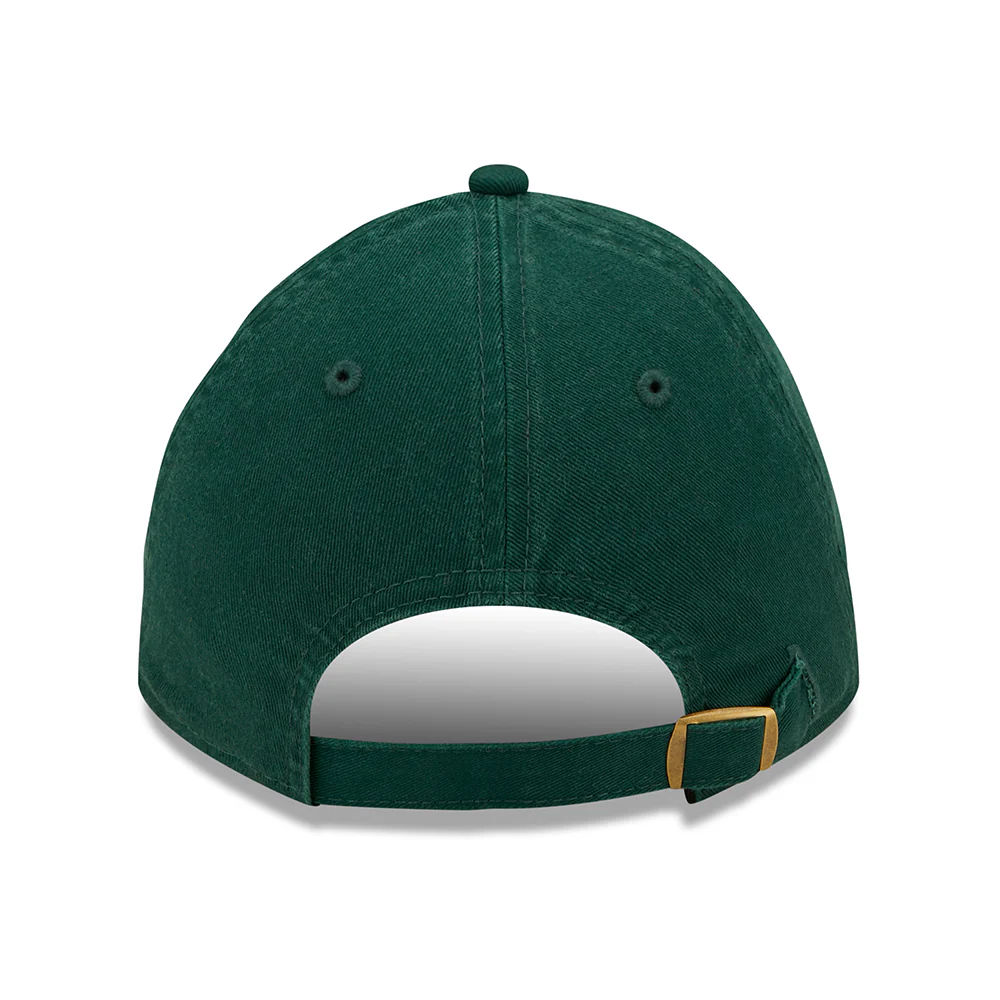 New Era 9TWENTY Oakland Athletics Baseball Cap - MLB League Essential II - Dunkelgrün-Gelb - Image 4