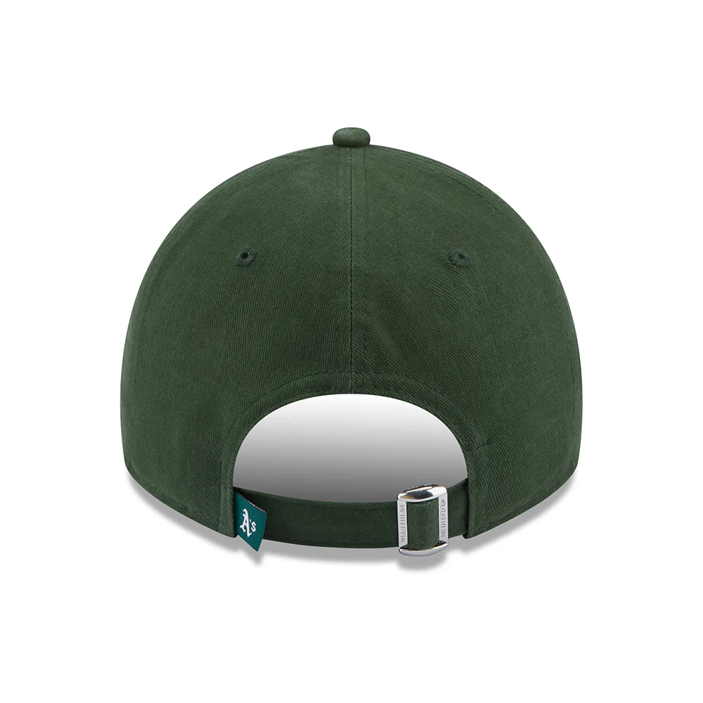 New Era 9TWENTY Oakland Athletics Baseball Cap - MLB Team Script - Dunkelgrün - Image 4