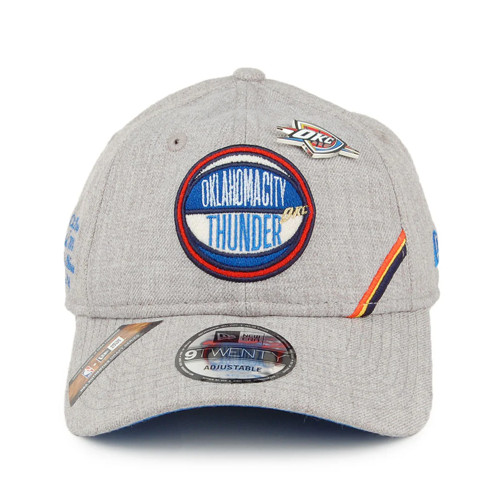 New Era 9TWENTY Oklahoma City Thunder Baseball Cap - Meliertes Grau - Image 2