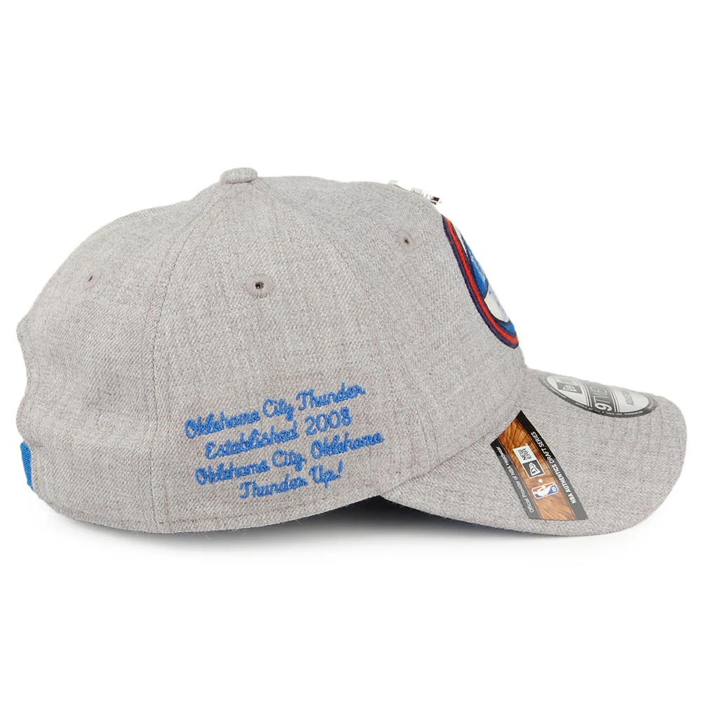 New Era 9TWENTY Oklahoma City Thunder Baseball Cap - Meliertes Grau - Image 3