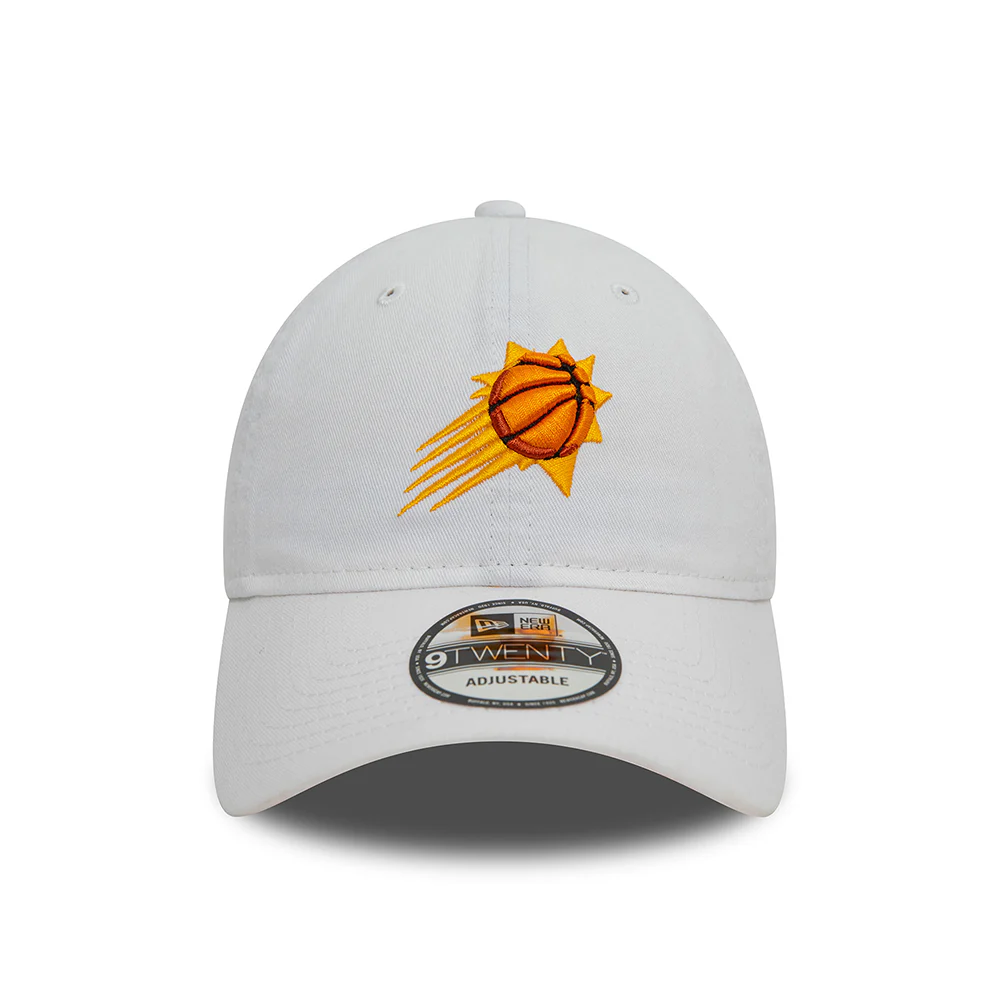 New Era 9TWENTY Phoenix Suns Baseball Cap - NBA Contrast Underbrim - Weiß-Orange - Image 2