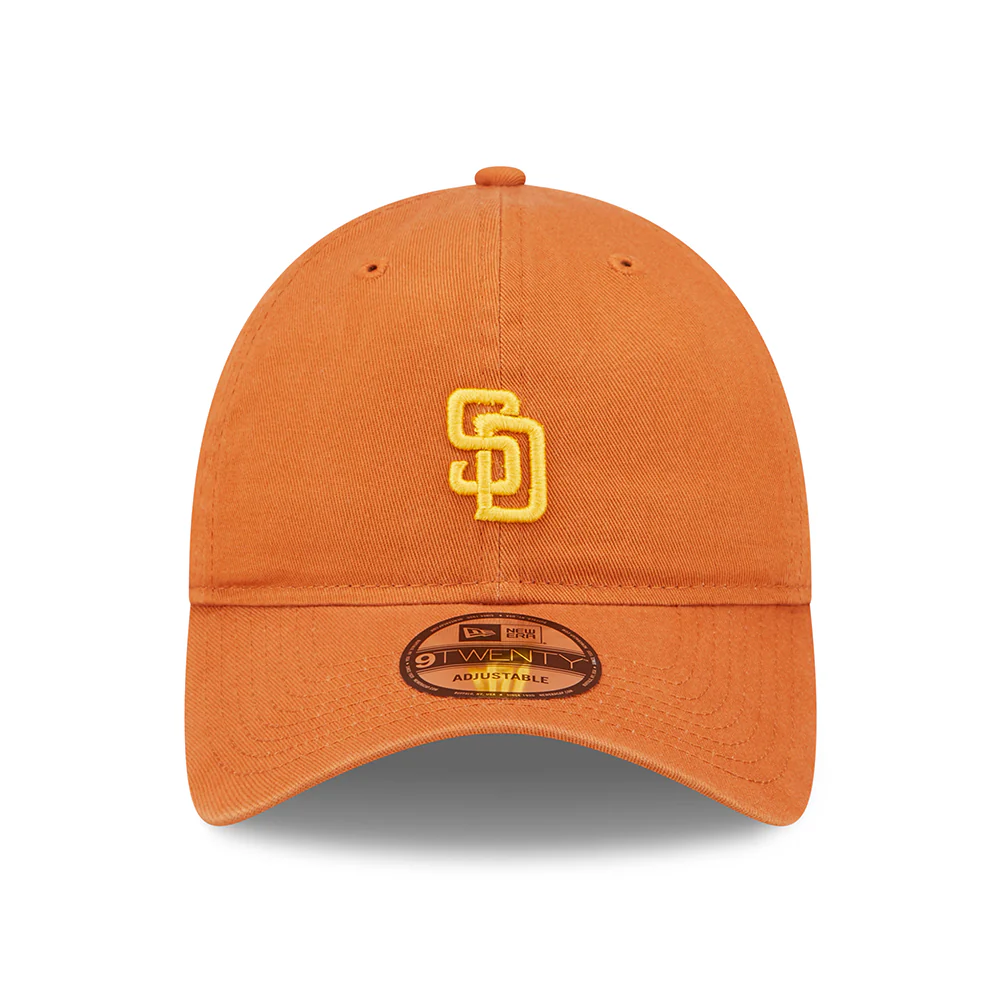 New Era 9TWENTY San Diego Padres Baseball Cap - MLB Mini Logo - Verbranntes Orange-Gelb - Image 2