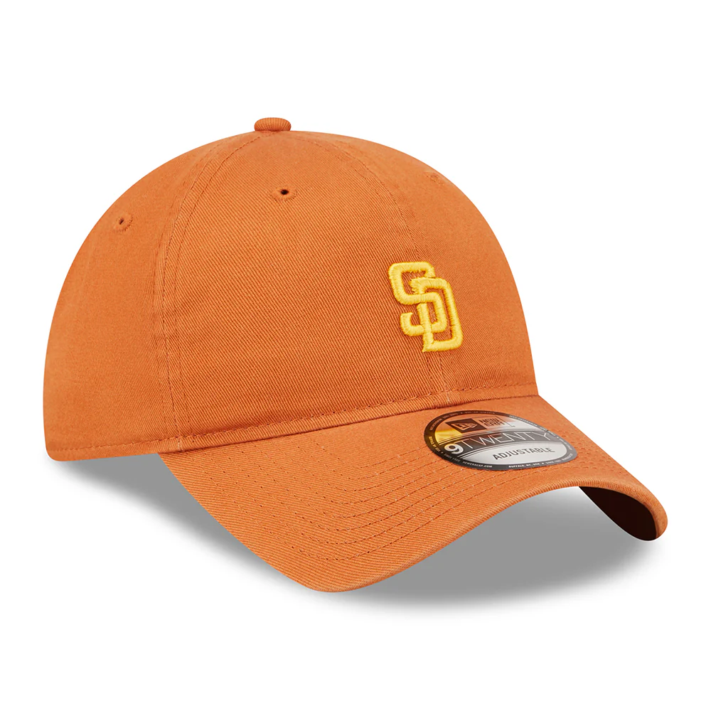 New Era 9TWENTY San Diego Padres Baseball Cap - MLB Mini Logo - Verbranntes Orange-Gelb - Image 3