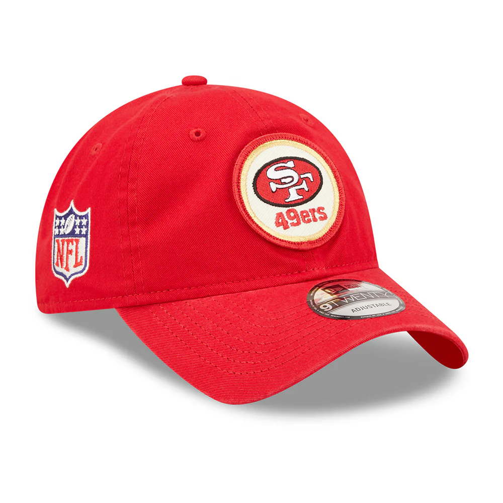 New Era 9TWENTY San Francisco 49ers Baseball Cap - NFL Sideline Historic - Rot - Image 3