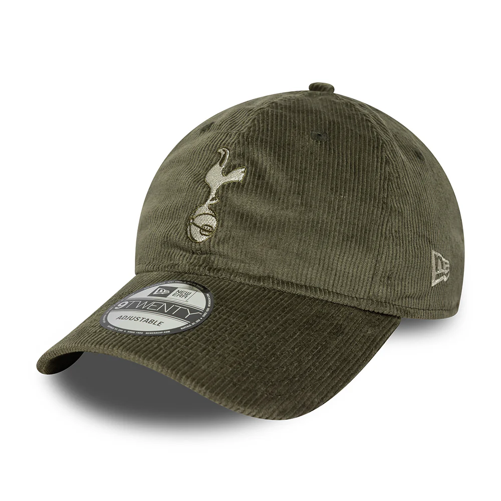 New Era 9TWENTY Tottenham Hotspur FC Baseball Cap - Cord - Olivgrün